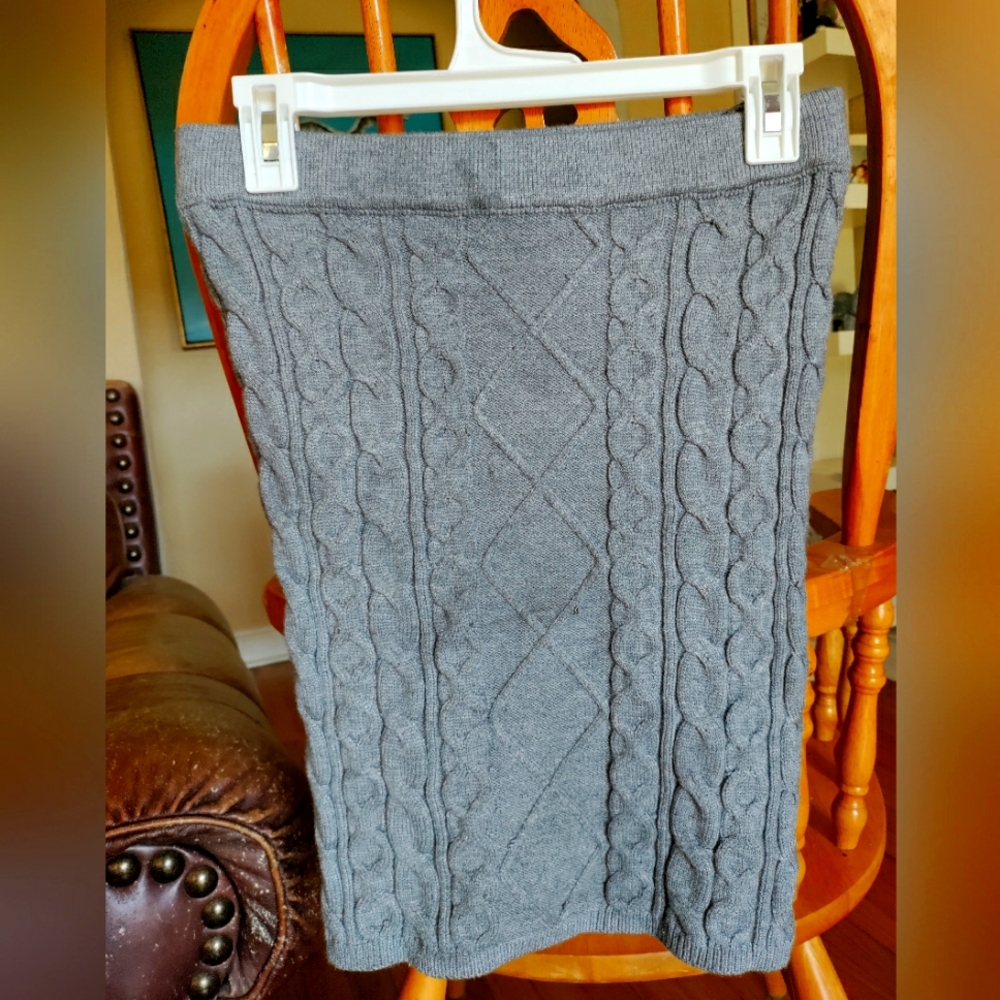 Akira knit skirt, gray, large